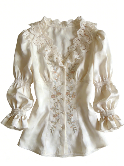 Romantic Satin Blouse